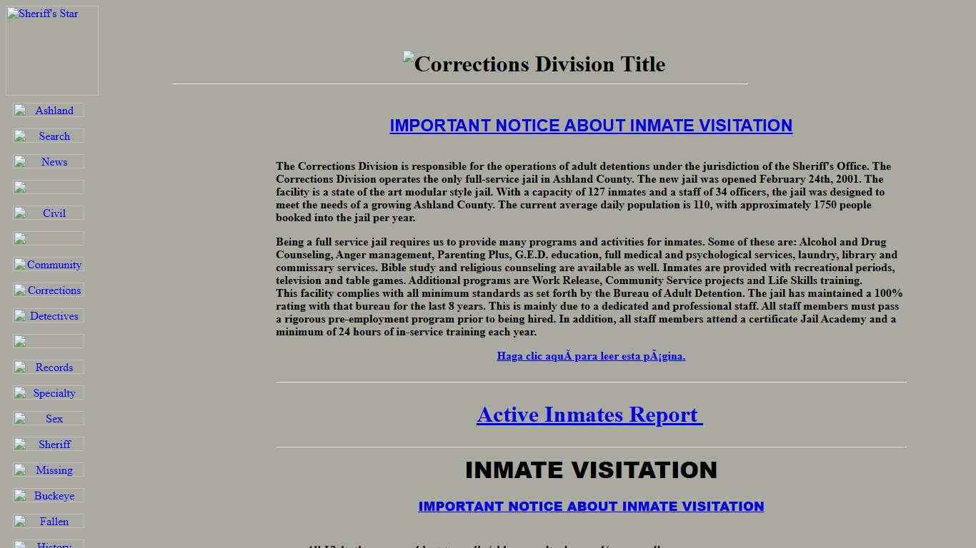 The Office of the Sheriff, Ashland County, Ohio