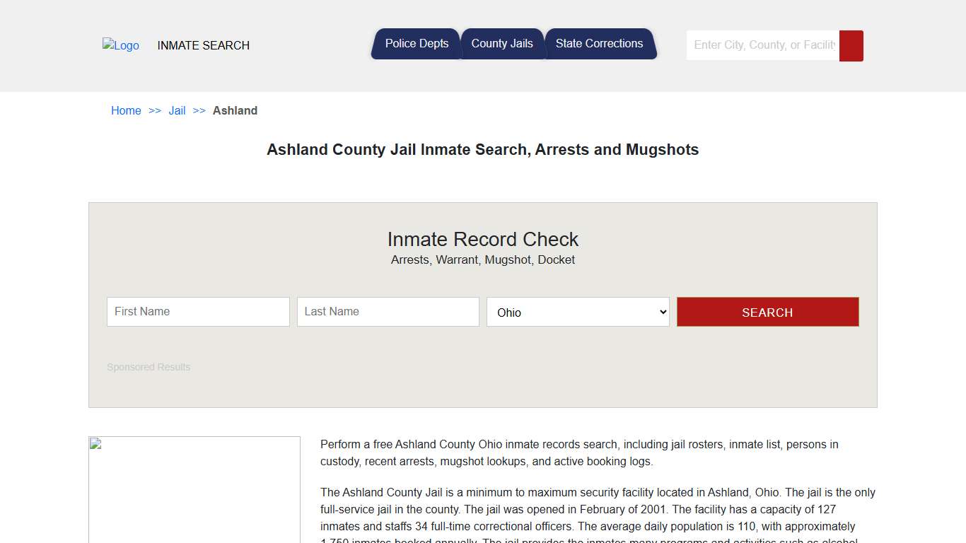Ashland County Jail Inmate Search, Arrests and Mugshots | Jail Roster Search
